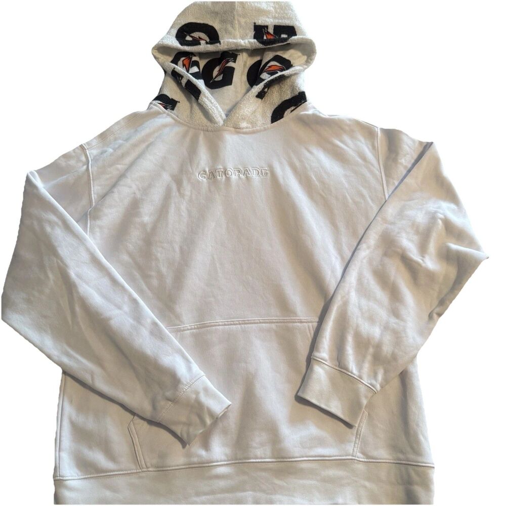 Gatorade Hoodie White Towel Hood Caitlin Clark NFL NBA WNBA Limited Rare Medium